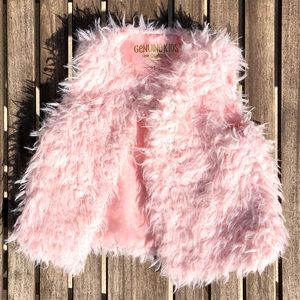 Toddler Faux Fur Fuzzy Vest